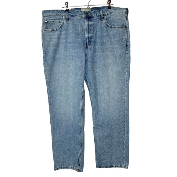 Everlane The Authentic Straight Jean Blue Men's 38x28 NWT Organic Cotton FLAW - Picture 2 of 12